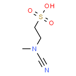 Ethanesulfonic acid, 2-(cyanomethylamino)- (9CI) Structure