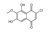 3-chloro-5,7-dihydroxy-6-methoxy-1,4-naphthoquinone Structure