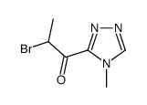 1-Propanone,2-bromo-1-(4-methyl-4H-1,2,4-triazol-3-yl)-(9CI)结构式