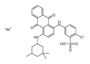 sodium 5-[[9,10-dihydro-9,10-dioxo-4-[(3,3,5-trimethylcyclohexyl)amino]-1-anthryl]amino]-2-hydroxybenzenesulphonate Structure