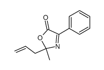 2-allyl-2-methyl-4-phenyl-Δ3-oxazolin-5-one Structure