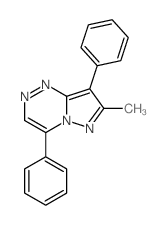 8-methyl-2,7-diphenyl-1,4,5,9-tetrazabicyclo[4.3.0]nona-2,4,6,8-tetraene结构式