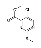 METHYL 5-CHLORO-2-(METHYLTHIO)PYRIMIDINE-4-CARBOXYLATE structure