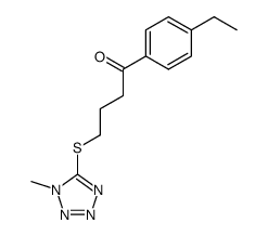 1-methyl-5-[3-(4-ethylbenzoyl)propyl]thio-1,2,3,4-tetrazole结构式