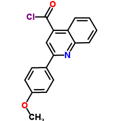 2-(4-Methoxyphenyl)-4-quinolinecarbonyl chloride结构式