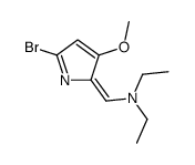 N-((5-BROMO-3-METHOXY-2H-PYRROL-2-YLIDENE)METHYL)-N-ETHYLETHANAMINE Structure