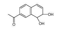 Ethanone, 1-[(7S,8R)-7,8-dihydro-7,8-dihydroxy-2-naphthalenyl]- (9CI)结构式