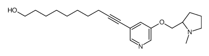 10-[5-[[(2S)-1-methylpyrrolidin-2-yl]methoxy]pyridin-3-yl]dec-9-yn-1-ol结构式