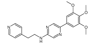 N-(2-pyridin-4-ylethyl)-5-(3,4,5-trimethoxyphenyl)pyrazin-2-amine Structure