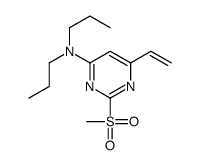 6-ethenyl-2-methylsulfonyl-N,N-dipropylpyrimidin-4-amine结构式