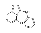 5-chloro-N-phenylimidazo[1,2-a]pyrazin-3-amine结构式