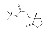 tert-butyl 3-[(1S)-1-methyl-2-oxocyclopentyl]propanoate结构式