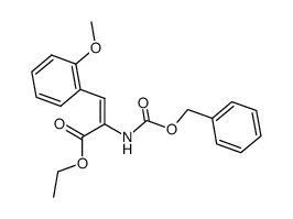 (E)-2-Benzyloxycarbonylamino-3-(2-methoxy-phenyl)-acrylic acid ethyl ester结构式