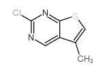 2-氯-5-甲基噻吩并[2,3-d]嘧啶结构式