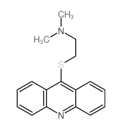 2-acridin-9-ylsulfanyl-N,N-dimethyl-ethanamine结构式