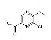 6-Chloro-5-dimethylamino-pyrazine-2-carboxylic acid结构式