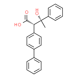 alpha-(1-Hydroxy-1-phenylethyl)-biphenylacetic acid, (R',S')-(-)-结构式