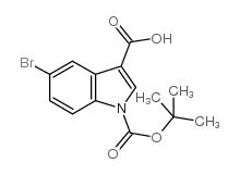 5-BROMO-1H-T-BUTOXYCARBONYL-INDOLE-3-CARBOXYLIC ACID structure