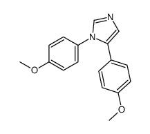 1,5-bis(4-methoxyphenyl)imidazole结构式