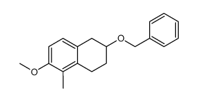 2-(benzyloxy)-6-methoy-5-methyl-1,2,3,4-tetrahydronaphthalene结构式