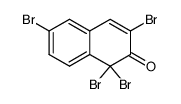1,1,3,6-tetrabromonaphthalen-2-(1H)-one结构式