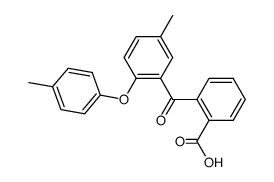 2-(5-methyl-2-p-tolyloxy-benzoyl)-benzoic acid结构式