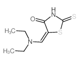 5-(diethylaminomethylidene)-2-sulfanylidene-thiazolidin-4-one structure