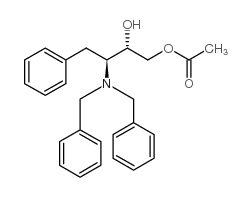 ACETIC ACID (2S,3S)-3-DIBENZYLAMINO-2-HYDROXY-4-PHENYLBUTYL ESTER Structure