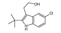 2-(2-tert-butyl-5-chloro-1H-indol-3-yl)ethanol结构式