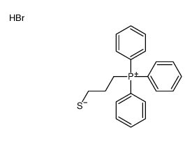 triphenyl(3-sulfanylpropyl)phosphanium,bromide Structure