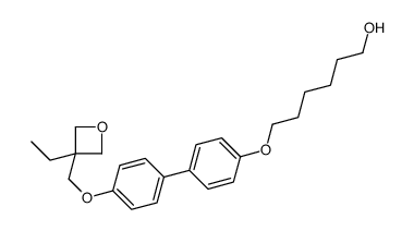 6-[4-[4-[(3-ethyloxetan-3-yl)methoxy]phenyl]phenoxy]hexan-1-ol结构式