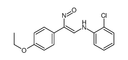 2-chloro-N-[2-(4-ethoxyphenyl)-2-nitrosoethenyl]aniline结构式