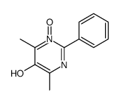 4,6-dimethyl-1-oxido-2-phenylpyrimidin-1-ium-5-ol Structure