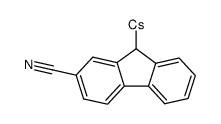 (2-cyano-9H-fluoren-9-yl)cesium结构式