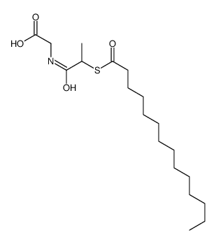 2-(2-tetradecanoylsulfanylpropanoylamino)acetic acid结构式