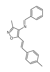 [3-Methyl-5-((E)-2-p-tolyl-vinyl)-isoxazol-4-yl]-[1-phenyl-meth-(E)-ylidene]-amine Structure