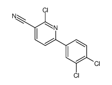 3-Pyridinecarbonitrile, 2-chloro-6-(3,4-dichlorophenyl) Structure