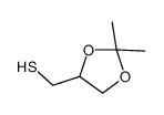 (2,2-dimethyl-1,3-dioxolan-4-yl)methanethiol结构式