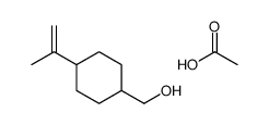 acetic acid,(4-prop-1-en-2-ylcyclohexyl)methanol结构式