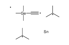 2-[ditert-butyl(methyl)stannyl]ethynyl-trimethylgermane结构式