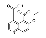 6-ethoxy-5-nitroquinoline-4-carboxylic acid结构式