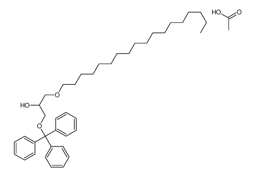 acetic acid,1-octadecoxy-3-trityloxypropan-2-ol结构式