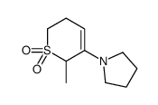 6-methyl-5-pyrrolidin-1-yl-3,6-dihydro-2H-thiopyran 1,1-dioxide结构式