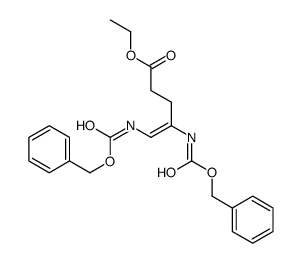ethyl 4,5-bis(phenylmethoxycarbonylamino)pent-4-enoate结构式