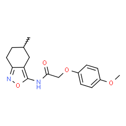 2-(4-methoxyphenoxy)-N-(5-methyl-4,5,6,7-tetrahydro-2,1-benzisoxazol-3-yl)acetamide picture