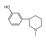 3-[(3S)-1-methylpiperidin-3-yl]phenol结构式