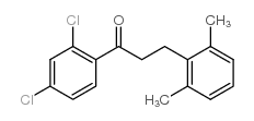 2',4'-DICHLORO-3-(2,6-DIMETHYLPHENYL)PROPIOPHENONE结构式