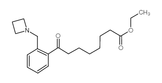 ETHYL 8-[2-(AZETIDINOMETHYL)PHENYL]-8-OXOOCTANOATE结构式