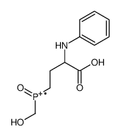 (3-anilino-3-carboxypropyl)-(hydroxymethyl)-oxophosphanium结构式