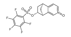 (5S,7R,8S)-7-(((perfluorophenyl)sulfonyl)oxy)-5,6,7,8-tetrahydro-5,8-methanoisoquinoline 2-oxide结构式